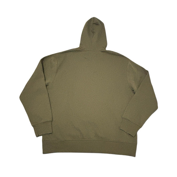 Nike Air Jordan Essential Fleece Baseline Men's Hoodie Olive Size L FD7545-222 - Picture 2 of 8